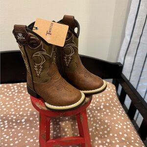 Twisted X Kids' Tan Cowboy Boots Toddler Size 4